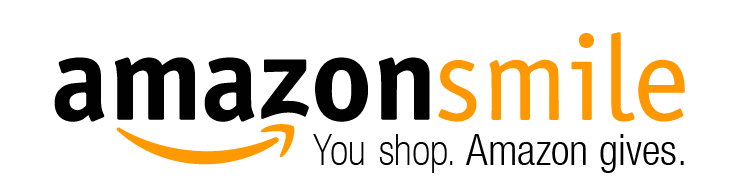 In a black, block font this image reads, "Amazon" with a golden arrow underneath the text that resembles a smile with a dimple on the right side. In the same golden color, the word "smile" follows in a thinner font. Beneath the words "You shop. Amazon gives" is written with the latter half in bold.