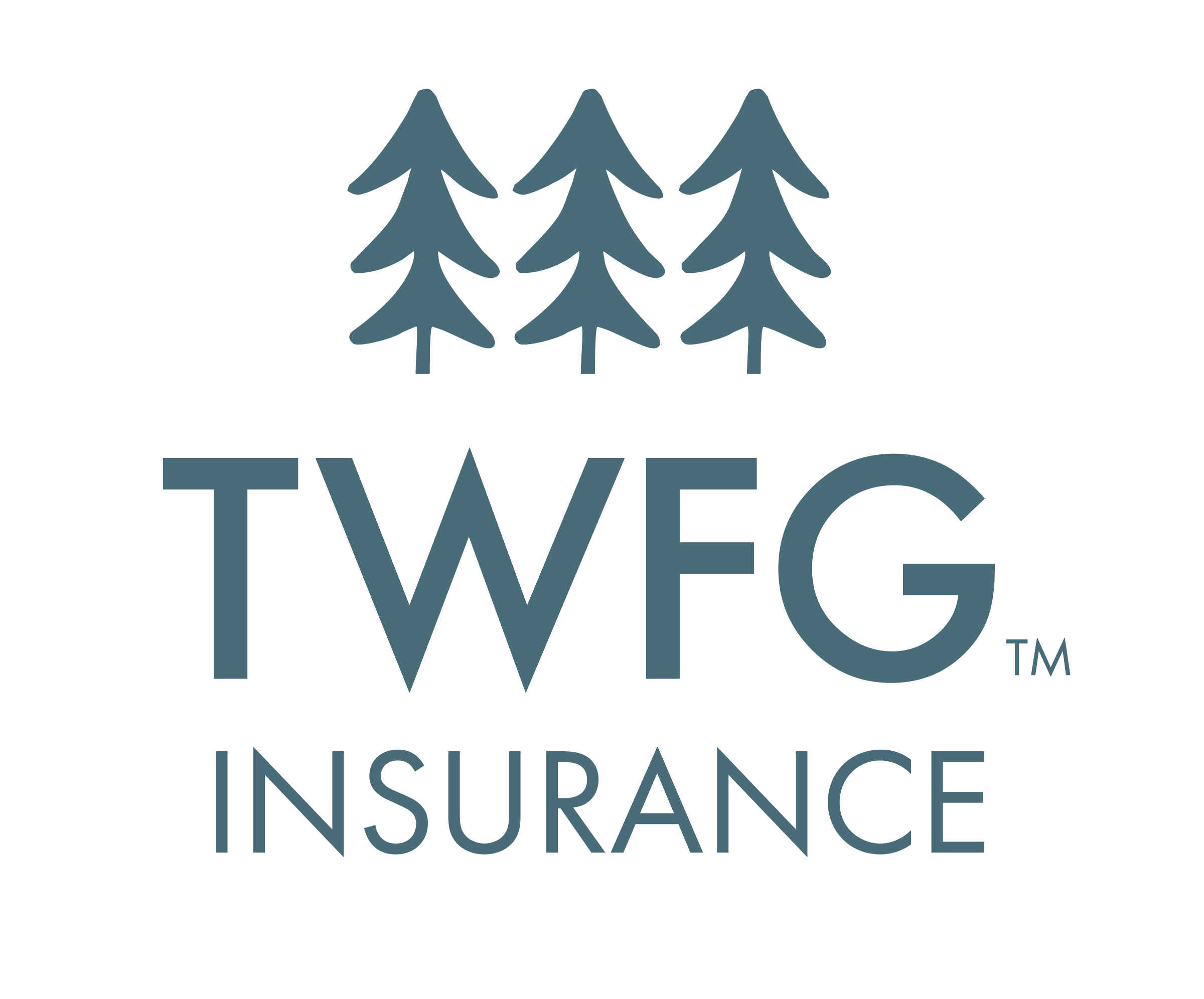 TWFG Insurance logo in all caps with blue text